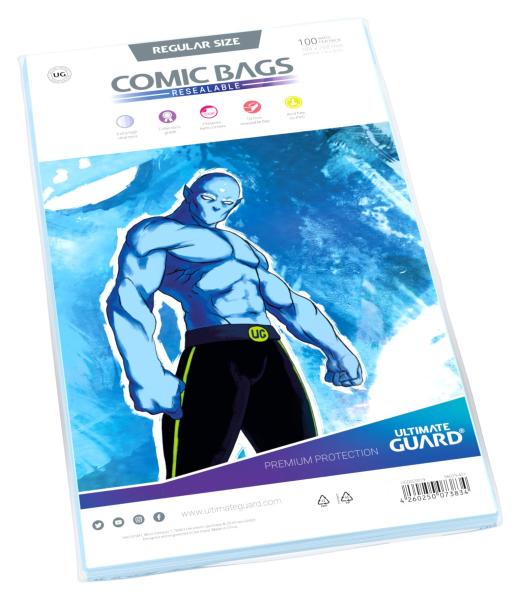 Ultimate Guard Comic Bags wiederverschließbar Regular Size (100)